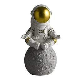 homozy astronauti em Miniatura Ornamento Escultura Presentes de Decorativo, gold meditate