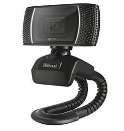 Webcam Trino HD 720p com Microfone Integrado - 18679 - Trust, Preto, Pequeno