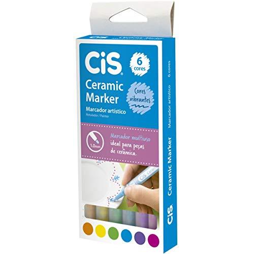 Marcador Multiuso CIS Ceramic Marker, Estojo com 6 unidades sortidas