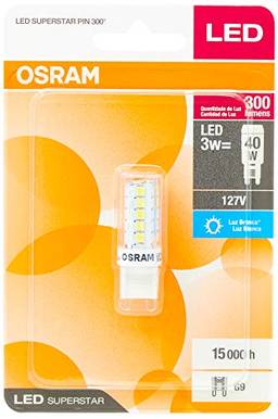 Lâmpada Led Pin Osram 3W 6500K 127V - Base G9 3W
