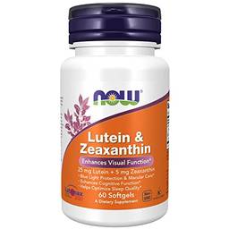 NOW Foods - Luteína e Zeaxantina - 60 Cápsulas em gel