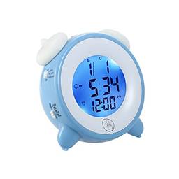 Staright Despertador infl Relógio infl dormir com 7 cores mutáveis Recarregável para quartos de crianças e adultos
