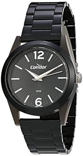 Relógio Condor, Pulseira de Aço Inoxidável, Feminino Preto CO2035MVB/7P