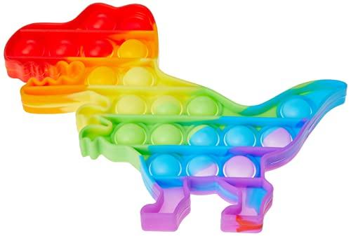 Brinquedo Pop Fun Dinossauro Arco-Íris, Multicolorido, Pura Diversão