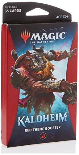 Magic The Gathering: Kaldheim| 35 cards, all based on a theme | Theme Booster Vermelho Unitário - Inglês