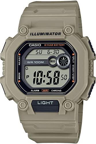 Relógio CASIO masculino Illuminator digital W-737HX-5AVDF