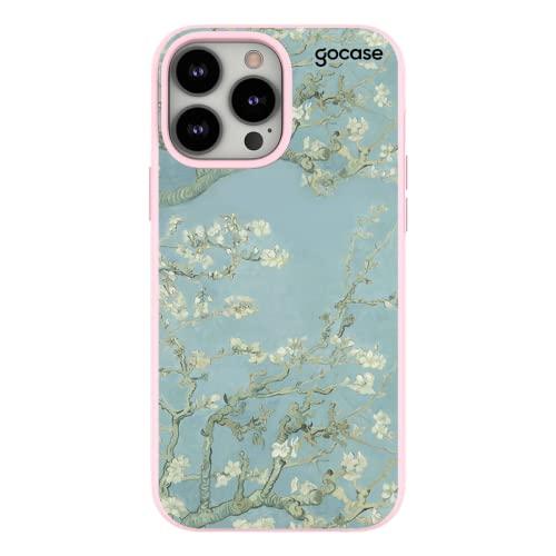 Capa Capinha Gocase Anti Impacto Pro Dupla Rosa para iPhone 13 Pro Max - Van Gogh Amendoira em flor