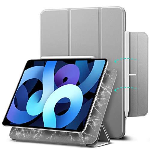 ESR Magnetic Case for iPad Air 4 2020 10.9 Inch [Convenient Magnetic Attachment] [Trifold Smart Case] [Auto Sleep/Wake Cover] Rebound Series, Grey