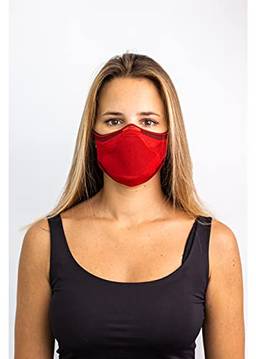 Máscara Esportiva Knit Fiber - Tamanho M, Vermelha
