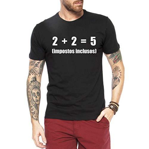 Camiseta Criativa Urbana Frases Engraçadas Impostos Nerd Geek Preto M
