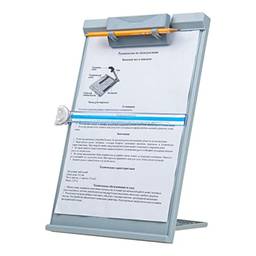 Henniu Suporte de leitura A4 Suporte de documentos de mesa com clipe ajustável Suporte de leitura de documentos para escritório/escola/casa
