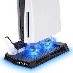Base de ventilador de resfriamento multifuncional adequada para console de jogos PS5, TwiHill, acessórios PS5