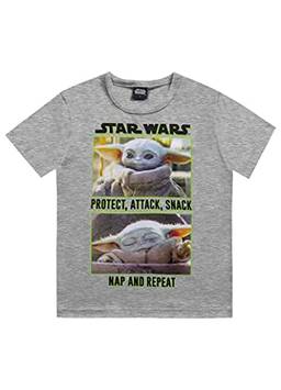 Camiseta Star Wars, Meninos, Fakini, Cinza, 10