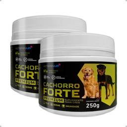 2 Potes Suplemento Cachorro Forte Premium - Suplemento Alimentar para Cães