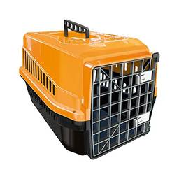Caixa De Transporte Color N4 Cachorro Gato Cão Cor:laranja