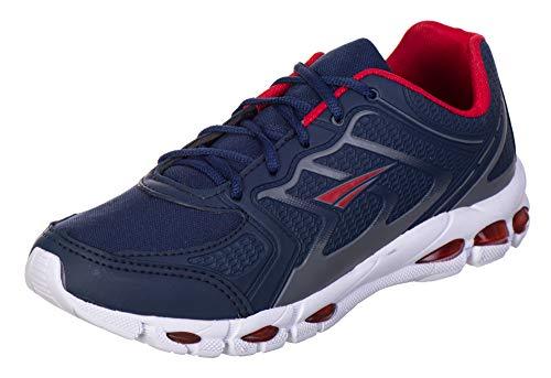 Tenis Adulto Masculino Caminhada Academia - AS126 cor:Azul Marinho-Vermelho;tamanho:34