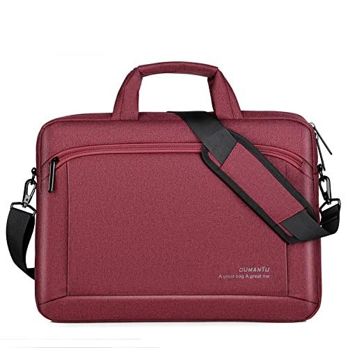 NUTOT bolsa para notebook,pasta para notebook,maleta executiva,case para notebook impermeável,portátil,Bolsas de ombro (13 polegadas,vermelho)