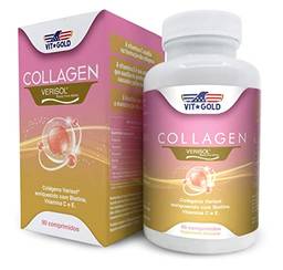 Colágeno Verisol com Biotina, Vitamina C e E Vitgold 90 comprimidos