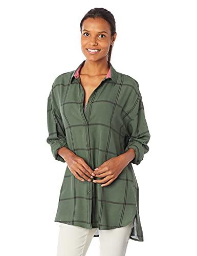 Camisa Feminina Manga Longa Em Fio Tinto Hering, Verde, P