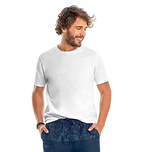Camiseta manga curta,Rovitex,Masculino,Branco,P