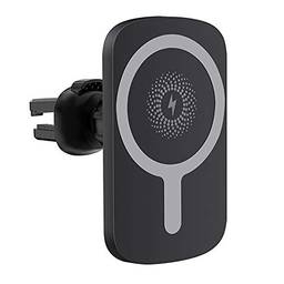 KIICN Carregador magnético para carro compatível com iPhone 12/12 mini/12 Pro/12 Pro Max Mag-Safe Suporte de telefone carregador sem fio com carregamento rápido de 15 W para Mag-Safe
