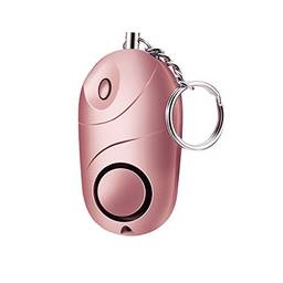 Romacci Alarme pessoal 120-130dB Safe Sound Emergência Autodefesa Alarme de segurança Chaveiro Lanterna LED para mulheres Meninas Crianças Idosos Explorer, rosa, 1 pacote
