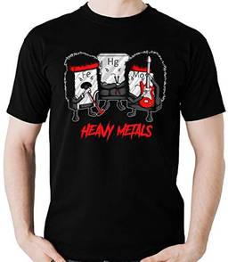 Camiseta Geek Heavy Metal - Metal Pesado Parodia Banda Rock