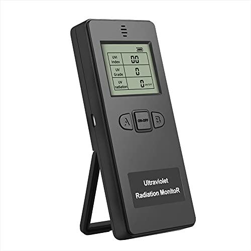 Romacci Detector de radiação ultravioleta digital portátil Medidor ultravioleta UVI Medidor de radiômetro Teste de equipamento de proteção