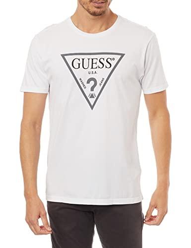 T-Shirt Logo Triangulo Vazado, Guess, Masculino, Branco, G