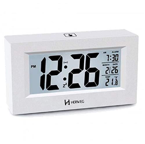 Despertador Digital Sensor Led Temperatura Herweg 2972-21
