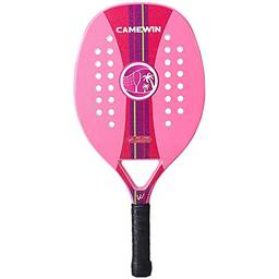 Raquete De Beach Tennis Tecnológica Fibra Carbon Profissional (cor-de-rosa)
