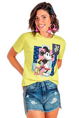 Camiseta , Disney, Feminina, Amarelo, G