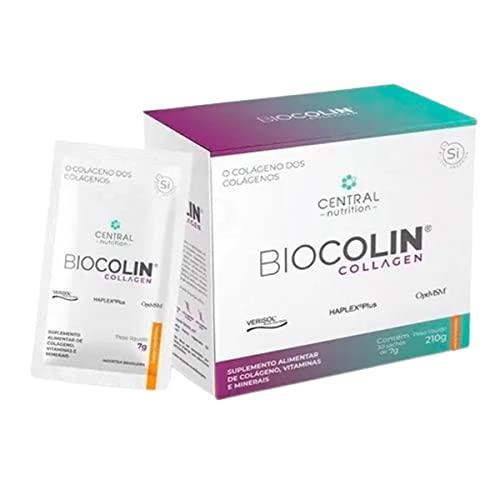 Biocolin Collagen - Suplemento Alimentar - 7G - 30 Saches - Tangerina- Central Nutrition