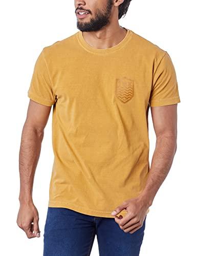 Camiseta,T-Shirt Stone Brasão,Osklen,masculino,Amarelo Escuro,M