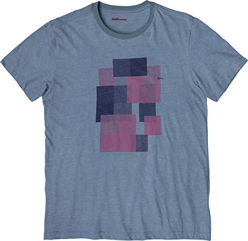 Camiseta Texturizada Quadriculados, Aramis, Masculino, Azul, GG