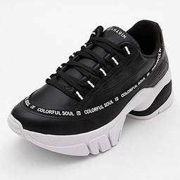 Tênis Ramarim Sneaker 2080204, Feminino, Preto, Tamanho 35