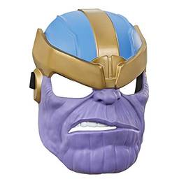 Acessório Marvel Vingadores: Ultimato Máscara Thanos com Tira Ajustável E7883 Hasbro, Azul, roxo e dourado