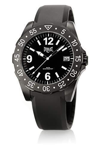 Relógio Everlast Masculino Pulseira Silicone Preto E270