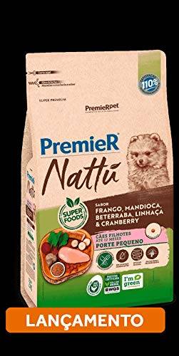 Premier Pet NATTU CAES FILHOTE RACAS PEQUENAS MANDIOCA 1 kg