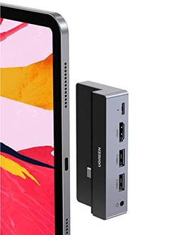 Hub USB C UGREEN para iPad Pro, adaptador 5 em 1 USB C iPad Pro com 4K HDMI, USB 3.0, carregamento PD de 100W, conector de áudio de 3,5 mm compatível com iPad Pro 2020 2018 12,9/11 polegadas