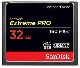 Cartão de memória Extreme Pro CompactFlash SanDisk UDMA 7 até 160 MB/s