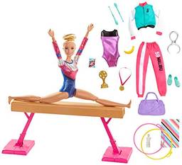 Barbie Professora Ginasta com Acessórios, Multicolorido, GJM72, Mattel
