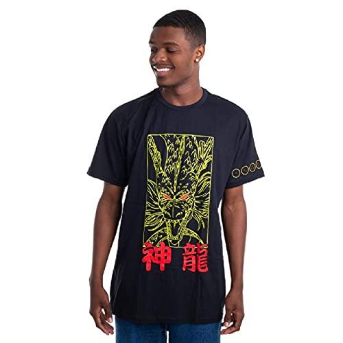 Camiseta Dragon Ball Shenlong, Piticas, Adulto-Unissex, Preto, XP