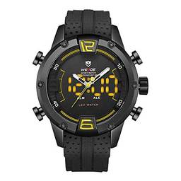 Relógio Masculino Weide AnaDigi WH-7301 - Preto e Amarelo