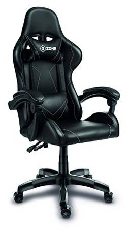 Cadeira Gamer XZONE, Premium, Preto/Branco, Ajuste de 90° até 140° - CGR-01-BW