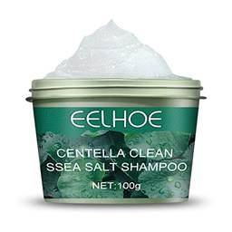 Fantercy 100g Centella Clean Sea Salt Cream Shampoo Controle de Oleosidade Remoção de Caspa Limpeza do Couro Cabeludo Suave Refrescante