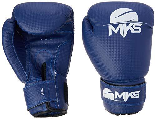 MKS DE Boxe, Luva Adulto Unissex, Azul (Blue), 14OZ Paquete De 100