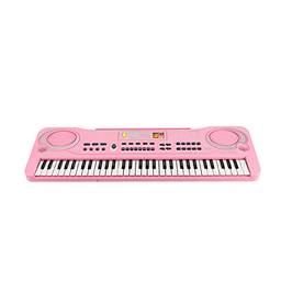 Henniu 61 Teclas Órgão Eletrônico USB Teclado Digital Piano Instrumento Musical Brinquedo Infantil com Microfone