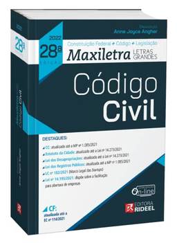 Código Civil - Coleção Maxiletra - 28ª Edição (2022)