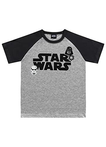 Camiseta Star Wars, Meninos, Fakini, Cinza, 8